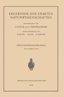 Ergebnisse Der Exakten Naturwissenschaften: Zweiundzwanzigster Band 3662237350 Book Cover