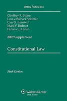 Constitutional Law, 2009 Case Supplement 073557989X Book Cover