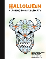 Halloween Coloring Book for Adults: 50 Halloween Illustrations Printed On One Side, Safe For Markers | Fun Craft Activity Gift | Stress Relieving Designs (Spooky House) 169629567X Book Cover