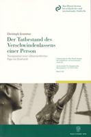 Der Tatbestand Des Verschwindenlassens Einer Person: Transposition Einer Volkerrechtlichen Figur Ins Strafrecht 3428119983 Book Cover