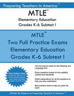 Mtle Elementary Education Grades K-6 Subtest I: Mtle Elementary Education Subtest I 1537749501 Book Cover