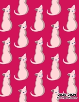 2020-2024 Five Year Planner: Cute Cat On Pink Cover, 60 Months Calendar, 5 Year Monthly Appointment Notebook, Agenda Schedule Organizer Logbook With ... Quotes (Volume 2) (Cute Five Year Planner) 1670167569 Book Cover