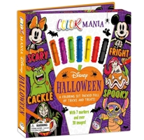 Disney Halloween: Colormania: a Coloring Set Packed Full of Tricks and Treats, Including 7 Markers and 30 Images! 1835444261 Book Cover