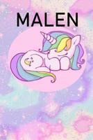 Malen: Malbuch mit 50 verschiedenen Einh�rnern f�r Kinder 1076983332 Book Cover