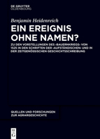 Ein Ereignis ohne Namen? 3110601303 Book Cover