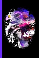 Native American Chief Galaxy Blowing Smoke: Indigenous Peoples Day Indian 120 Page Composition Notebook 1089996756 Book Cover
