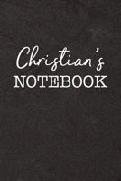 Christian's Notebook: Personalized Scrapbook for Men 1798940973 Book Cover