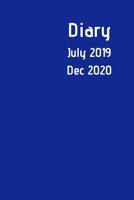 Diary July 2019 Dec 2020: New simple range. 6x9 week to a page academic year diary. Space for notes and to do list on each page. Perfect for teachers, students and small business owners. Navy design 1077557582 Book Cover