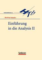 Einfuhrung in Die Analysis II 3827401984 Book Cover