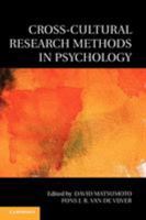 Cross-Cultural Research Methods in Psychology 0521758424 Book Cover