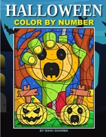 Halloween Color By Number: Spooky Coloring Book for Kids Ages 4-8 B08CPDL91N Book Cover