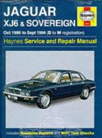 Jaguar XJ6 1986-94 Service and Repair Manual (Haynes Service and Repair Manuals) 1859602614 Book Cover