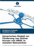 Generisches Modell zur Förderung von Online-Kursen von HRDC in sozialen Netzwerken (German Edition) 6208215005 Book Cover