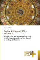 Codex Schoeyen - Volume II 6204187015 Book Cover