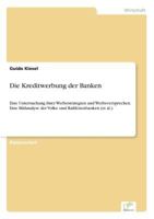 Die Kreditwerbung Der Banken 383861268X Book Cover