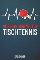 Kalender: 2020 A5 1 Woche 2 Seiten - 110 Seiten - Mein Herz schl�gt f�r Tischtennis 1655498975 Book Cover