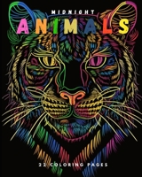 Midnight Animals (Coloring Book): 22 Coloring Pages B0C32VRYTY Book Cover