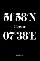 M�nster Notizbuch: Dotgrid Notizblock mit den Koordinaten deiner Stadt! 1700678582 Book Cover