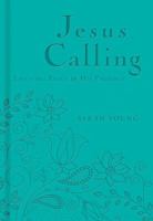 Jesus Calling (Deluxe)-Teal LeatherSoft 1404174451 Book Cover