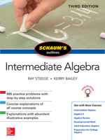 Schaum's Outline of Intermediate Algebra, Third Edition 1260120740 Book Cover
