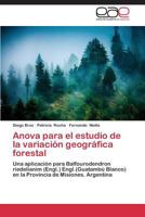 Anova Para El Estudio de La Variacion Geografica Forestal 3659077305 Book Cover