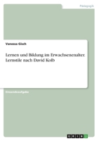 Lernen und Bildung im Erwachsenenalter. Lernstile nach David Kolb 3346645894 Book Cover