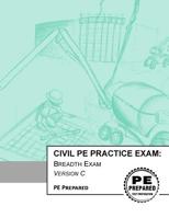 Civil PE Practice Exam: Breadth Exam Version C 1981825614 Book Cover