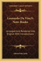 Leonardo Da Vinci's Note-Books - Arrange 1163150681 Book Cover