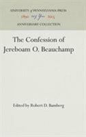 The Confession of Jereboam O. Beauchamp 1512810053 Book Cover