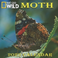 MOTH CALENDAR 2022: MOTH calendar 2022 "8.5x8.5" Inch 16 Months JAN 2022 TO APR 2023 finished and Glossy B093RFMTY3 Book Cover
