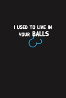 I Used To Live In Your Balls: Dad Appreciation, Father And Sons Daddy Cool I Love You Gift, Humor dad jokes Father's Day present 1652881808 Book Cover