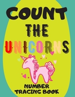 Count The Unicorns: Preschool Numbers Tracing Math Practice Workbook: Math Activity Book for Pre K, Kindergarten and Kids Ages 3-5 B088BCJ24L Book Cover