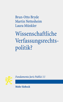 Wissenschaftliche Verfassungsrechtspolitik? (German Edition) 3161626842 Book Cover