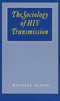 The Sociology of HIV Transmission 0803987498 Book Cover