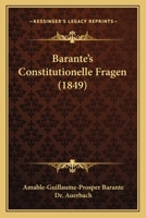 Barante's Constitutionelle Fragen (1849) 1120264839 Book Cover