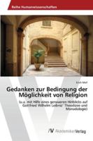 Gedanken Zur Bedingung Der Moglichkeit Von Religion 3639467736 Book Cover
