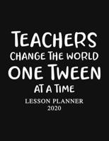Lesson Planner 2020: Weekly and Monthly Organizer for Middle School Teachers with Funny Saying on Black and White Cover - Teacher Agenda for Class ... Week to Week Overview (2020 Teacher Planners) 1674491913 Book Cover