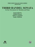 Third Handel Sonata for Marimba and Piano 0769202187 Book Cover