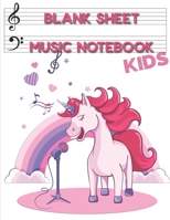 Blank sheet music notebook kids: Composition Journal song writing or rylics Lined/Ruled Paper And Staff, Manuscript Paper For Notes, Lyrics And Music. ... Book Notebook Journal 100 Pages 8.5”x11” 1660516781 Book Cover