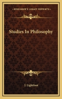 Studies In Philosophy 116295213X Book Cover