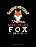 Always Be Yourself Unless You Can Be A Fox Then Be A Fox: 6 Columns Columnar Pad 1090373511 Book Cover