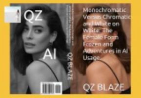 Monochromatic Versus Chromatic and White on White: The Female Form Frozen and Adventures in AI Usage. 1635591171 Book Cover