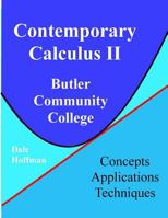 Contemporary Calculus II Butlercc 1532829329 Book Cover