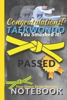 Taekwondo Notebook: Congratulations on passing your Yellow Belt Grading College Ruled Composition Notebook gift. 8.5 x 11 Lined Journal for Writing & ... - Great gift to say well done (TKD Grading) 1693425157 Book Cover