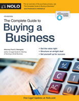 The Complete Guide to Buying a Business (book with CD-Rom) 1413303641 Book Cover