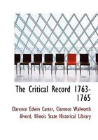 The Critical period, 1763-1765 1018989404 Book Cover