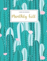Monthly Bill Planner And Organizer: monthly budget planner cactus - 3 Year Calendar 2020-2022 Budget Planner - Weekly Expense Tracker Bill Organizer Notebook for Business or Personal Finance Planning  170398756X Book Cover