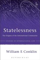 Statelessness: The Enigma of the International Community 1849469695 Book Cover