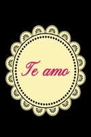 Te Amo, Libreta Decorada, Agenda : Papel Rayado de 120 P?ginas , Cuaderno, Diario Personal, Citas Cuaderno, Anotador, Planificador , Mensaje de Amor, Mejores Libros : Regalo Perfecto de Aniversario, S 1653827653 Book Cover