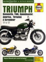 Triumph Bonneville, T100, Speedmaster, America, Thruxton and Scrambler Service and Repair Manual: 2001 to 2007 (Haynes Service and Repair Manuals) 1844257363 Book Cover